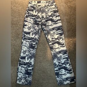 Reformation Naked Lunch Patterned Jeans - Size 25